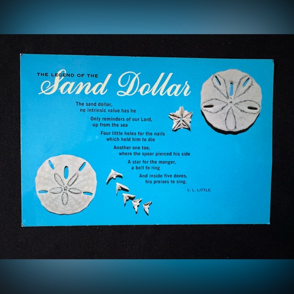 🌷Vintage Legend of the Sand Dollar Postcard - Picture 1 of 2